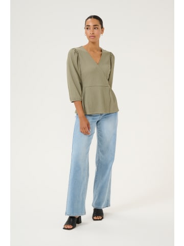 Kaffe Langarm-Bluse KAkatrine Regular fit in Vetiver