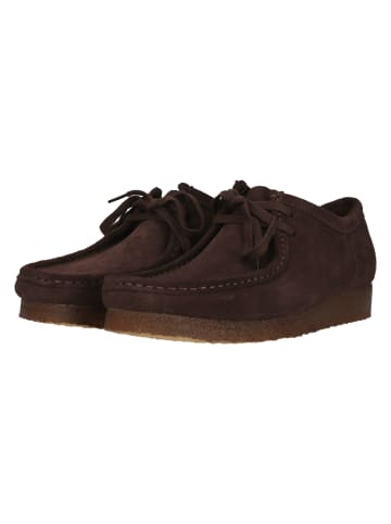Clarks Mokassin Wallabee in 5045A Chocolate Sde