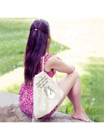 Mr. & Mrs. Panda Stoffbeutel Chinchilla Blume mit Spruch in Creme