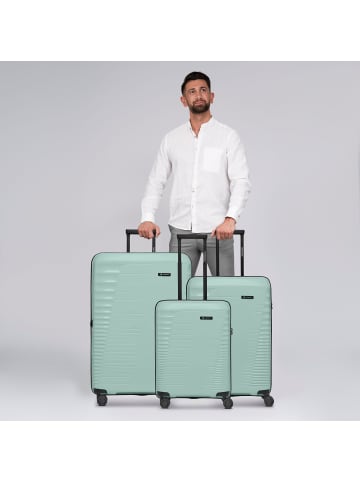 Farmhood Eco Edition 4 Rollen Kofferset 3-teilig mit Dehnfalte in mint