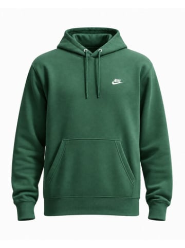 Nike Sweatshirt con capucha in Fir/Fir/White