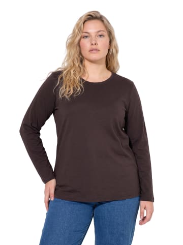 Ulla Popken Shirt in mahagoni