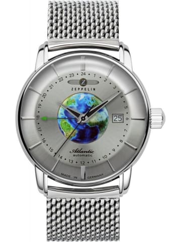 Zeppelin Uhr in Silber