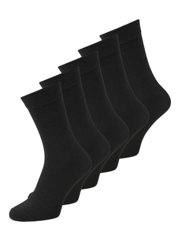 JACK & JONES Junior 5er-Pack Socken in Black