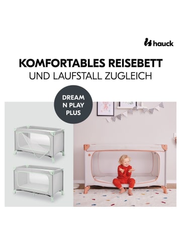 Hauck Reisebett Set Dream N Play Plus in grau,gruen