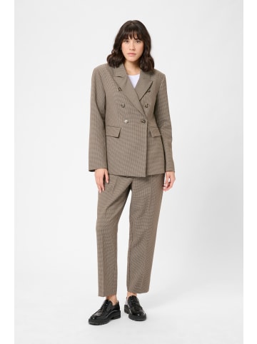 Kaffe Blazer KAelyah Tight fit in Beige / Black Petit Houndstoot
