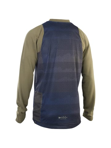 ION M BIKE TEE JERSEY SCRUB LS in Dunkelbraun