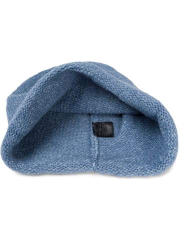 styleBREAKER Oversize Strickbeanie mit Rollrand in Jeansblau