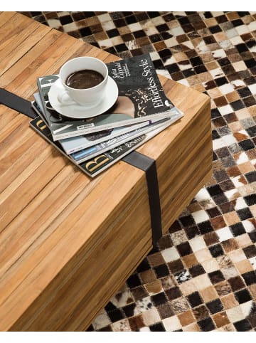 Beliani Patchwork KONYA in Bunt/Schwarz/Braun - (W) 160 x (H) 1 x (L) 230 cm