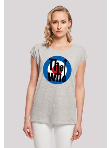F4NT4STIC Extended Shoulder T-Shirt The Who Target Classic in grau meliert