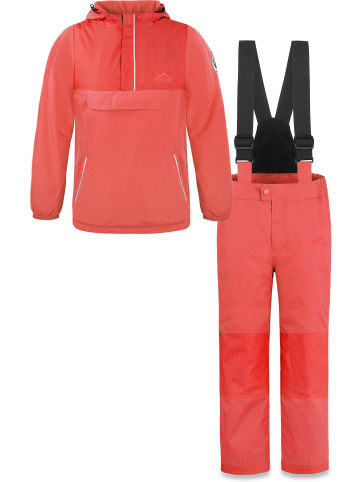 Normani Outdoor Sports Kinder WinterSet Thermohose und Windbreaker in Coral