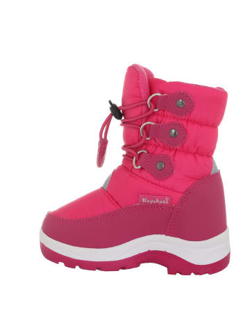 Playshoes Winter-Bootie zum Schnüren in Pink