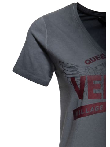 Queen Kerosin Queen Kerosin T-Shirt Velden Village in grau