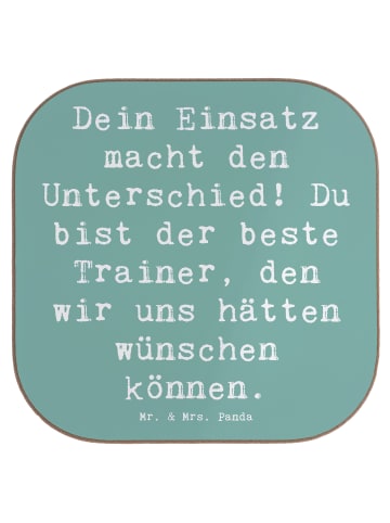 Mr. & Mrs. Panda Untersetzer für Gläser Spruch Trainer Unterschi... in Meeresbrise
