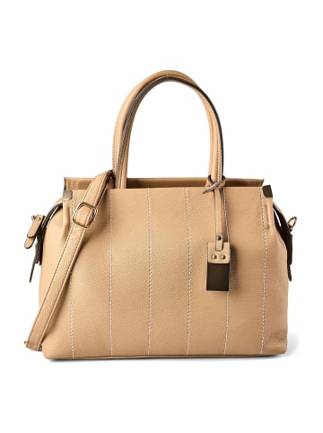Gabor Gela Stripe Shopper Tasche M 35 cm camel