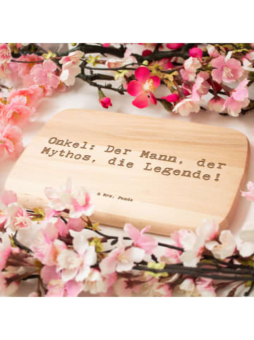 Mr. & Mrs. Panda Servierbrettchen Spruch Onkel Legende mit Spruch in Transparent