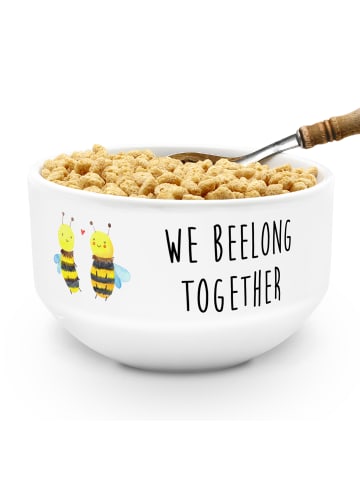 Mr. & Mrs. Panda dessertschale Biene Verliebt mit Spruch in Weiß