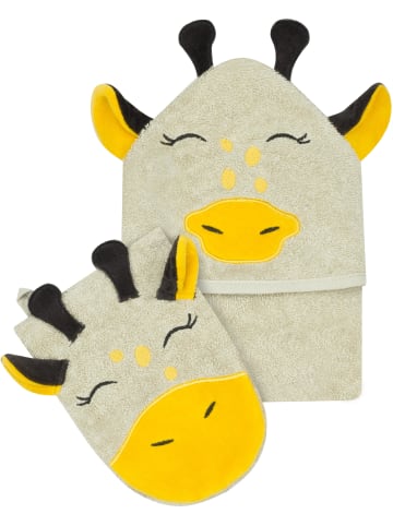 normani 2 x Baby Wickeltücher aus Bio-Baumwolle in Beige