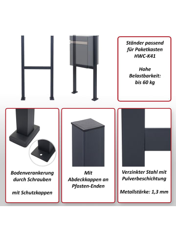 MCW Standfuß für Paketkasten K41, Anthrazit