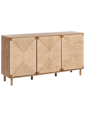 Beliani Sideboard BONDI in Braun - (W) 153 x (H) 81 x (L) 40 cm