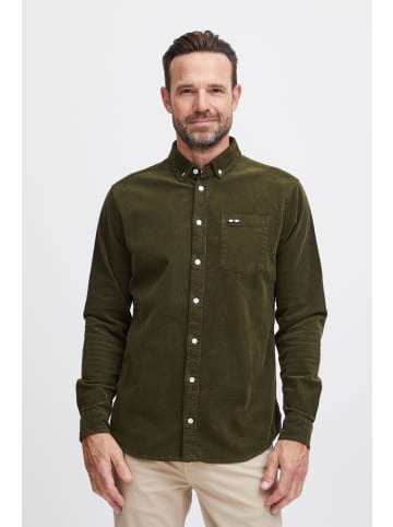 FQ1924 Langarmhemd FQSteven corduroy LS shirt in grün