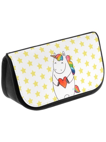 Mr. & Mrs. Panda Waschtasche Einhorn Herz ohne Spruch in Weiß