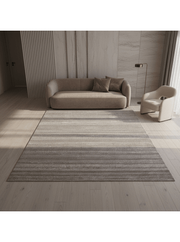 KADIMA DESIGN Teppich Kurzflor Waschbar Einfarbig INN Strapazierfähig OEKO-TEX in Beige
