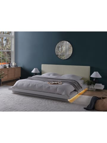 Beliani Doppelbett ZEN in Weiß/Weiß - (W) 328 x (H) 86 x (L) 229 cm