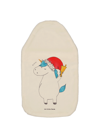 Mr. & Mrs. Panda Wärmflasche Einhorn Weihnachtsmann ohne Spruch in Weiß