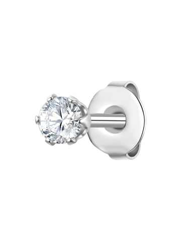 Ohrstecker aus Edelstahl mit Zirkonia in silber
