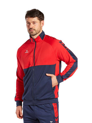 erima Six Wings Worker Jacke, Trainingsjacke in new navy/rot