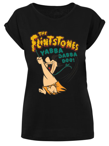 F4NT4STIC T-Shirt Die Familie Feuerstein Fred Yabba Dabba Doo in schwarz