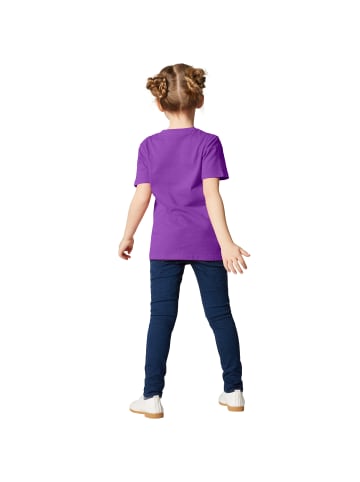 tectake Einfarbiges T-Shirt für Kinder, lila