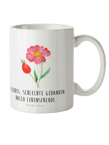Mr. & Mrs. Panda Kindertasse Blume HageRundunge mit Spruch in Weiß
