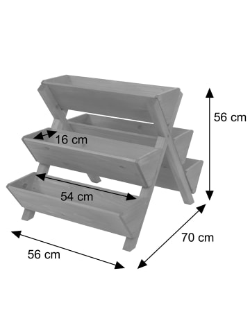 MCW Pflanztreppe O15, Anthrazit
