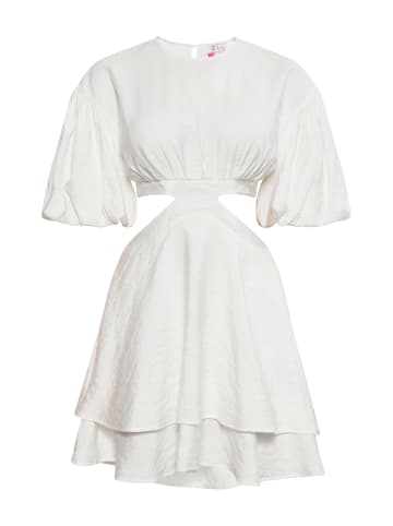 IZIA Damen Kleid in Wollweiss