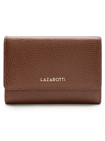 Lazarotti Bologna Leather Geldbörse Leder 14 cm in brown