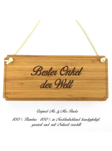 Mr. & Mrs. Panda Schild Onkel mit Spruch in Keine Angabe