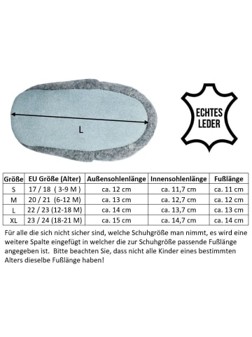 Yalion Baby Krabbelschuhe aus Leder, weiche Lauflernschuhe mit rutschfester Sohle 