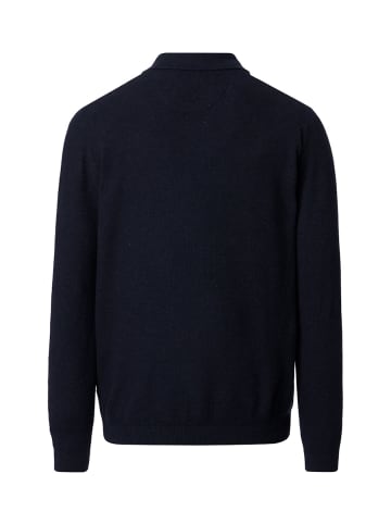 CASAMODA Polo-Shirt Langarm in Blau