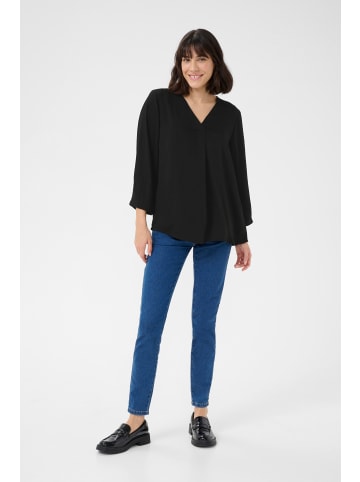 Kaffe Langarm-Bluse KAariel in Black Deep