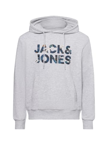 Jack & Jones Kapuzenpullover in hellgrau - 0001