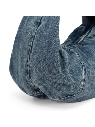 Les Visionnaires Greta Essential Schultertasche 37 cm in washed denim