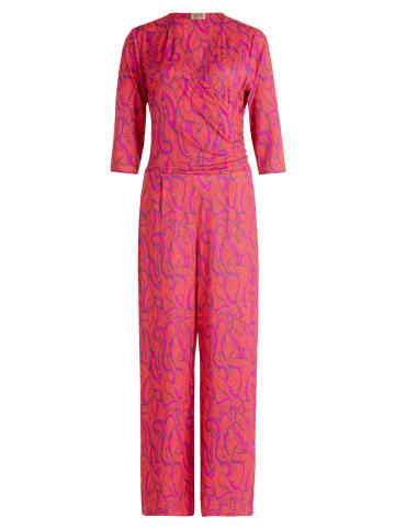 CARTOON Jumpsuit mit weitem Bein in Orange/Purple