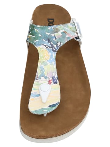 Dogo Lila Zehentrenner Sandalen - Somewhere in Time in Mehrfarbig