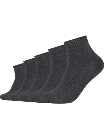 s.Oliver Unisex-Kurzsocken 5 Paar in anthrazit