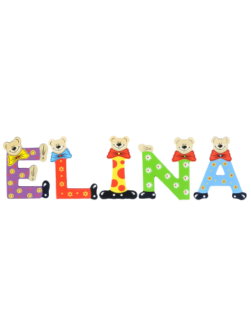 Playshoes Deko-Buchstaben "ELINA" in bunt