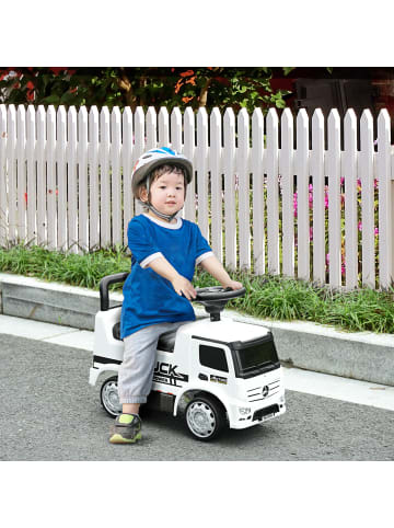 HOMCOM Bobbycar Weiß+Schwarz