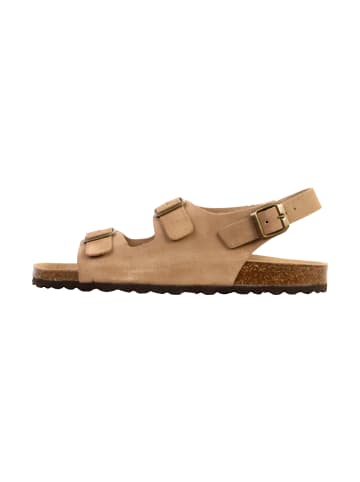 Divine Factory Lederpantoletten Noga Mistral BS Edge Beige