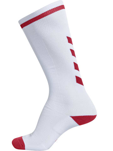 Hummel Long Socken Elite Indoor Multisport Erwachsene in WHITE/TRUE RED